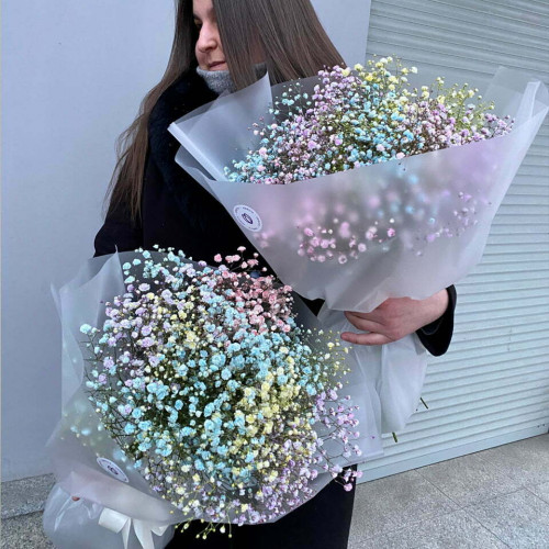 Букет “Яркая гипсофила”